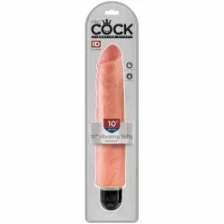 25cm Witte King Cock Vibrating Stiffy Van King Cock - Pipedream
