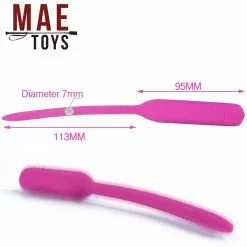 MAE-Toys 10 Programma Pink Urethrale Siliconen Sound-Vibrator -Sextoys Voor Hem Verkoop mae ty 082 10 frequency pink urethral silicone vibrator 7 mm 24342 1